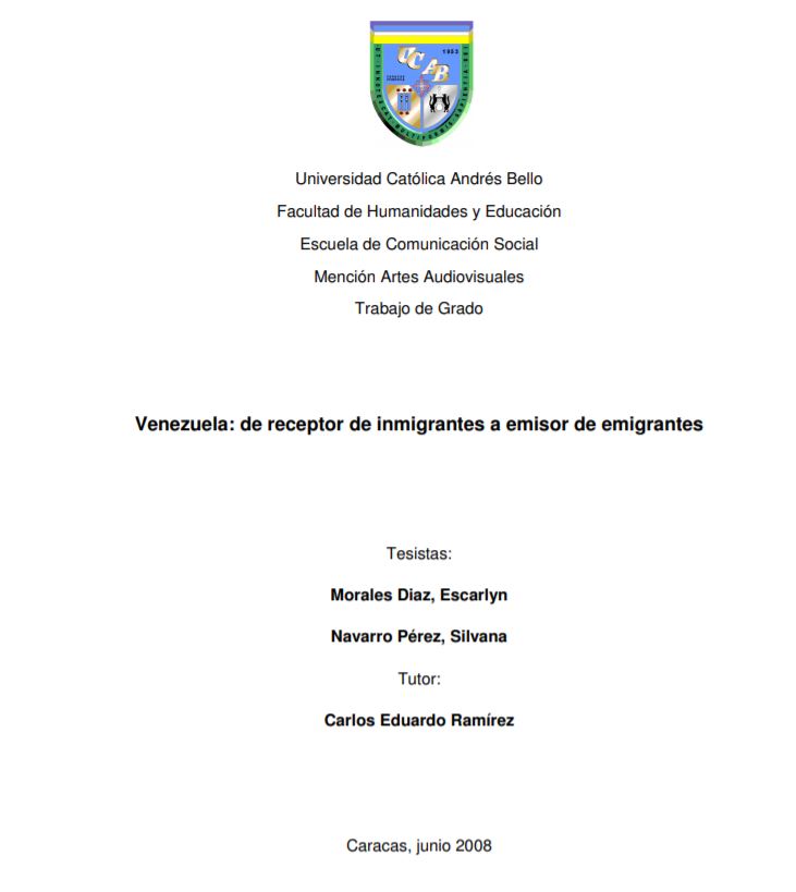 Venezuela: de receptor de inmigrantes a emisor de emigrantes