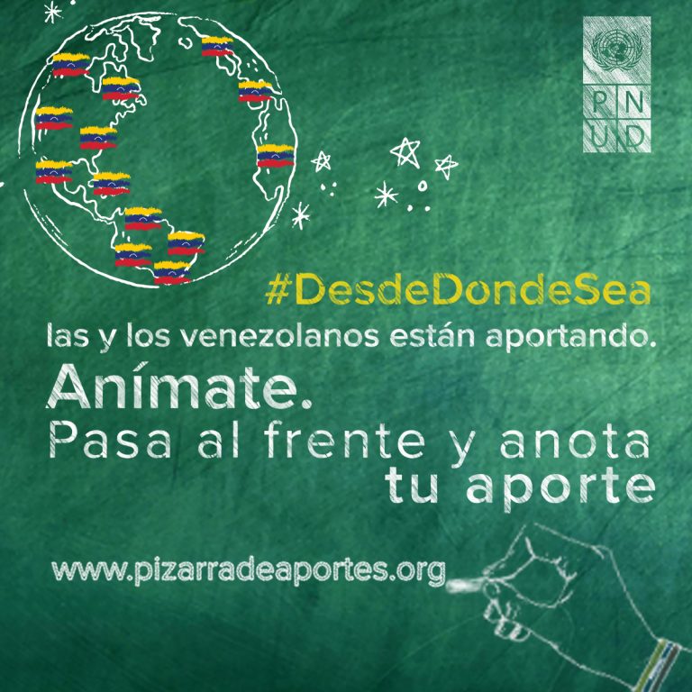 PNUD Venezuela lanza la campaña «Desde donde sea las/los venezolanos aportamos»