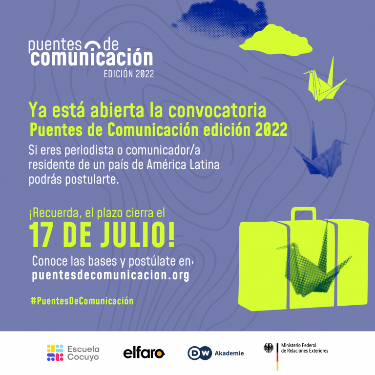 DW Akademie en alianza con Escuela Cocuyo y El Faro lanzan Puentes de Comunicación III